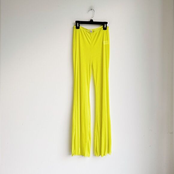 Dippin’ Daisy’s Neon Yellow Mesh Cover-Up Pants - Picture 3 of 5